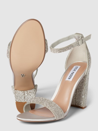 Peek & Cloppenburg Steve MaddenSandalette Mit Ziersteinbesatz Modell 'CARRSON-R' In Silber