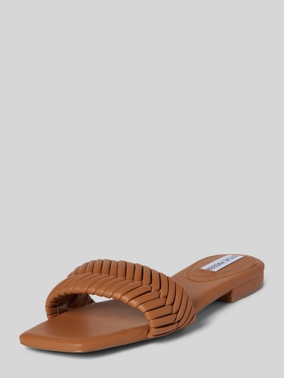 Peek & Cloppenburg Steve MaddenSlides in Flecht-Optik Modell 'ALLURE' in camel