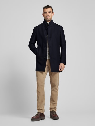 Peek & Cloppenburg StrellsonMantel mit Kaschmiranteil Modell 'Finchley 2.0' in marine