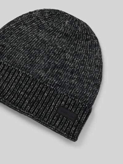 Peek & Cloppenburg StrellsonMütze Mit Label-Patch Modell 'Munir' In Anthrazit