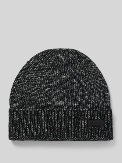 Peek & Cloppenburg StrellsonMütze Mit Label-Patch Modell 'Munir' In Anthrazit