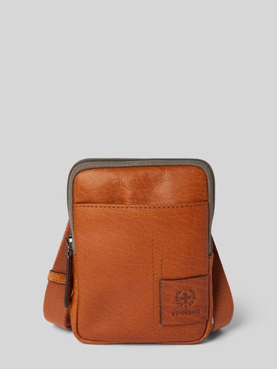 Peek & Cloppenburg StrellsonUmhängetasche Mit Label-Badge Modell 'Hyde Park' In Cognac