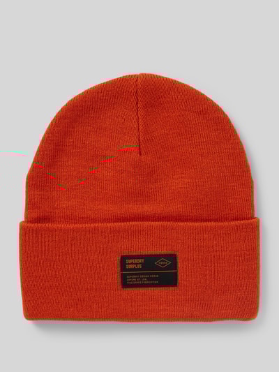 Peek & Cloppenburg SuperdryBeanie mit Label-Patch Modell 'WORKWEAR' in orange