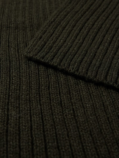 Peek & Cloppenburg SuperdrySchal Aus Woll-Mix Mit Label-Detail In Oliv Melange