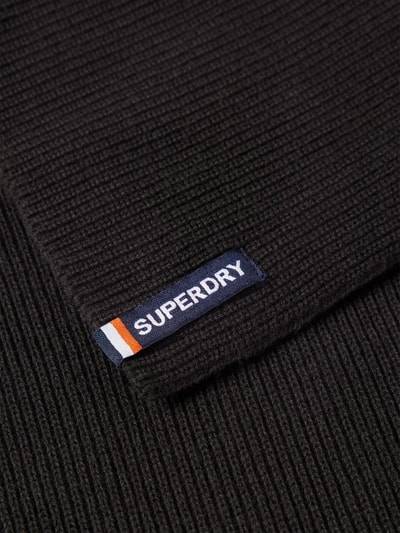 Peek & Cloppenburg SuperdrySchal Mit Label-Patch In Black