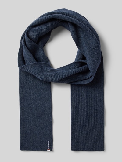 Peek & Cloppenburg SuperdrySchal mit Label-Patch in marine