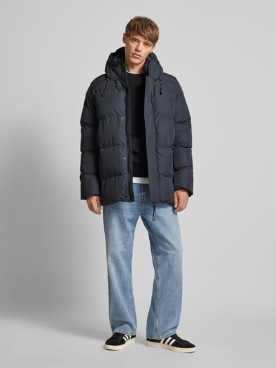 Peek & Cloppenburg SuperdrySteppjacke mit Stehkragen in mittelgrau