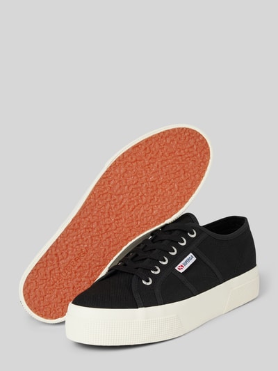 Peek & Cloppenburg SupergaLow Top Sneaker In Unifarbenem Design Mit Label-Detail In Black