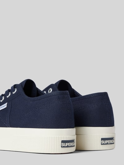 Peek & Cloppenburg SupergaLow Top Sneaker In Unifarbenem Design Mit Label-Detail In Marine