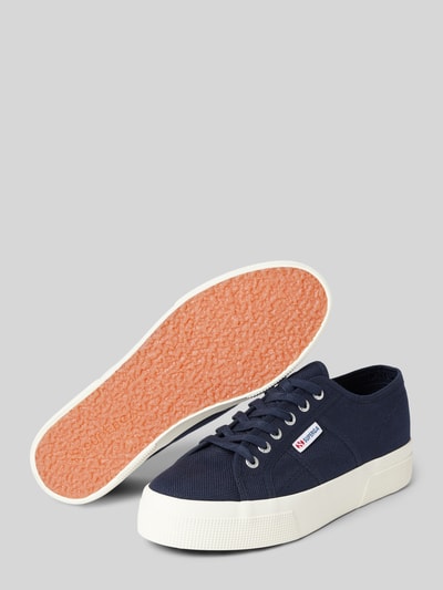 Peek & Cloppenburg SupergaLow Top Sneaker In Unifarbenem Design Mit Label-Detail In Marine