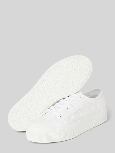 Peek & Cloppenburg SupergaSneaker Mit Lochstickerei In Weiss