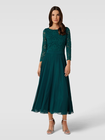 Peek & Cloppenburg SwingCocktailkleid aus Häkelspitze in dunkelgruen