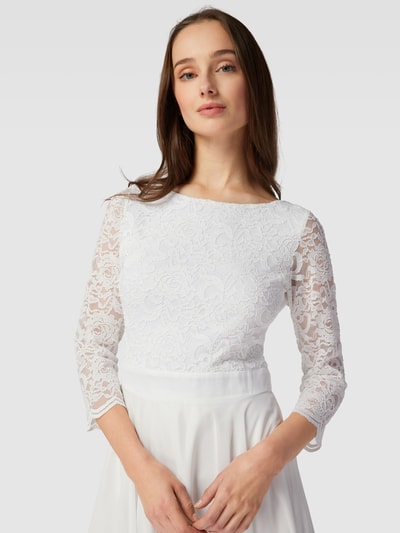 Peek & Cloppenburg SwingCocktailkleid Aus Häkelspitze In Offwhite