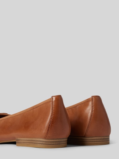 Peek & Cloppenburg TamarisBallerinas Aus Leder Mit Schleifen-Applikation In Cognac