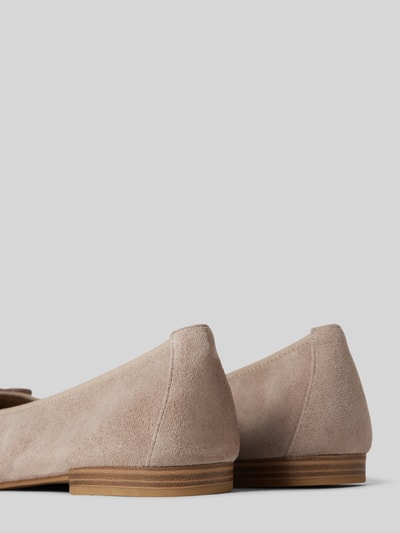 Peek & Cloppenburg TamarisBallerinas Aus Leder Mit Schleifen-Applikation In Taupe