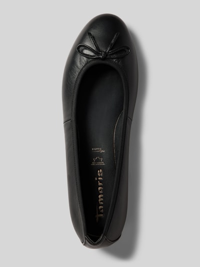 Peek & Cloppenburg TamarisBallerinas Aus Leder Mit Schleifen-Applikation In Black