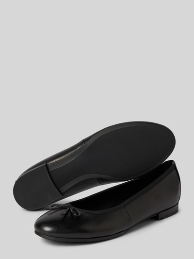 Peek & Cloppenburg TamarisBallerinas Aus Leder Mit Schleifen-Applikation In Black