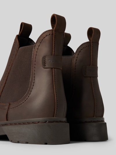 Peek & Cloppenburg TamarisBoots Aus Leder Mit Profilierter Sohle In Dunkelbraun Melange