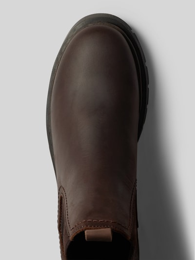 Peek & Cloppenburg TamarisBoots Aus Leder Mit Profilierter Sohle In Dunkelbraun Melange