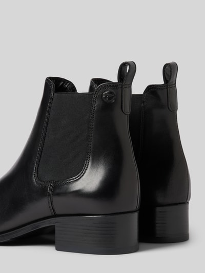 Peek & Cloppenburg TamarisChelsea Boots Aus Leder Mit Blockabsatz In Black