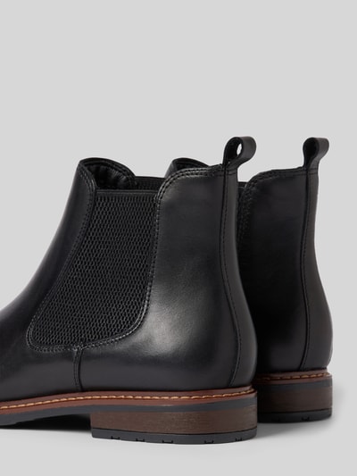 Peek & Cloppenburg TamarisChelsea Boots Aus Leder Mit Ziernaht In Black