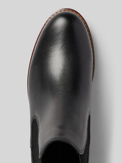 Peek & Cloppenburg TamarisChelsea Boots Aus Leder Mit Ziernaht In Black