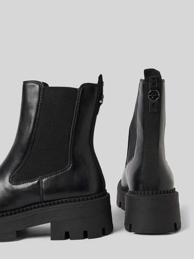 Peek & Cloppenburg TamarisChelsea Boots In Leder-Optik In Black