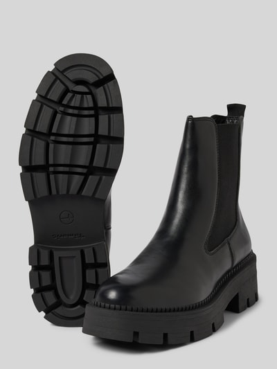 Peek & Cloppenburg TamarisChelsea Boots In Leder-Optik In Black