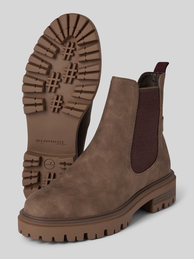 Peek & Cloppenburg TamarisChelsea Boots Mit Zugschlaufe In Mittelbraun Mel