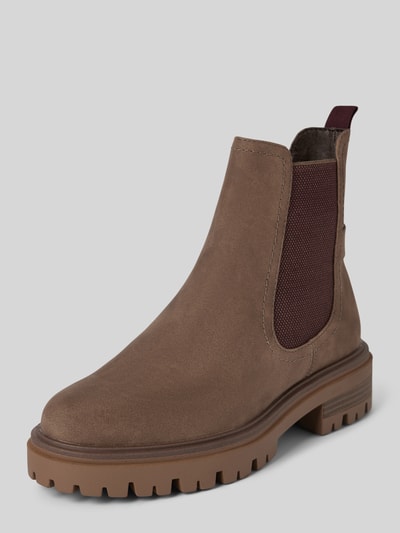 Peek & Cloppenburg TamarisChelsea Boots mit Zugschlaufe in mittelbraun mel