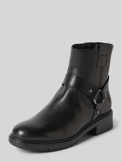 Peek & Cloppenburg TamarisLederboots mit Applikation in black