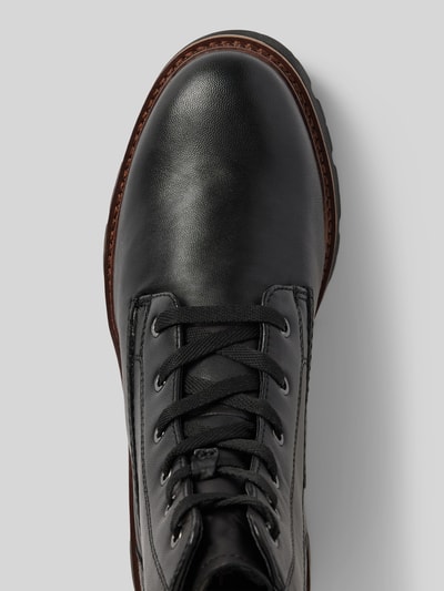 Peek & Cloppenburg TamarisLederboots Mit Zugschlaufe In Black
