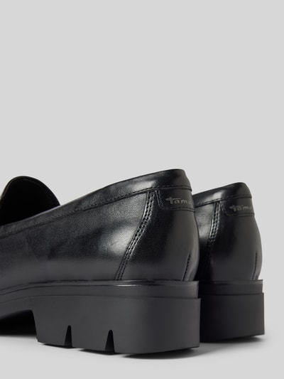 Peek & Cloppenburg TamarisLederloafer Mit Schaftbrücke In Black