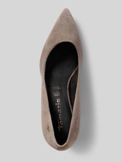 Peek & Cloppenburg TamarisLederpumps Mit Label-Detail In Hellgrau