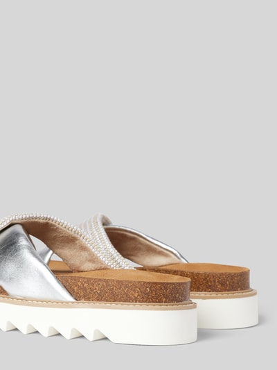 Peek & Cloppenburg TamarisLederslides In Metallic In Silber