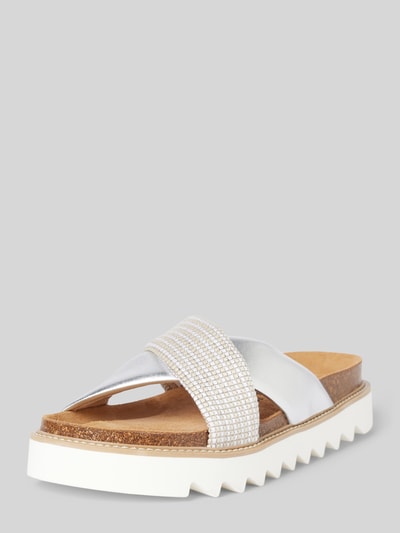 Peek & Cloppenburg TamarisLederslides In Metallic In Silber