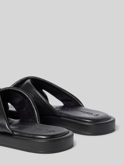 Peek & Cloppenburg TamarisLederslides Mit Gekreuzten Riemen In Black