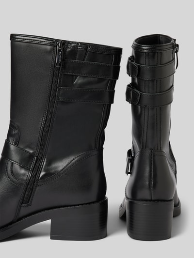 Peek & Cloppenburg TamarisLederstiefel Mit Dornschließen In Black