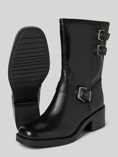 Peek & Cloppenburg TamarisLederstiefel Mit Dornschließen In Black