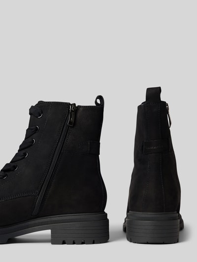 Peek & Cloppenburg TamarisLederstiefel Mit Zugschlaufe In Black