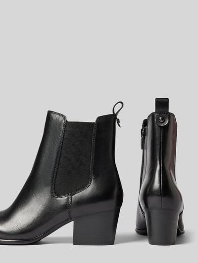 Peek & Cloppenburg TamarisLederstiefeletten Mit Elastischem Einsatz In Black