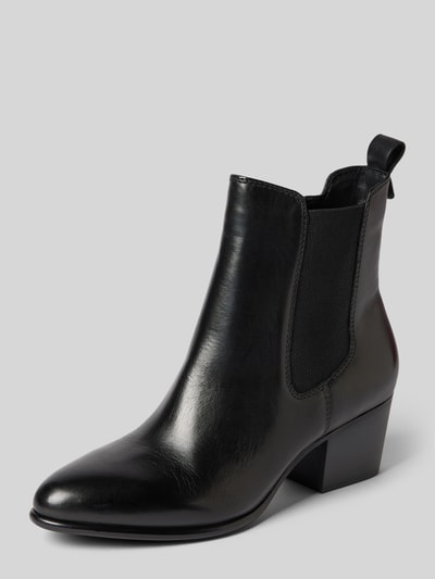 Peek & Cloppenburg TamarisLederstiefeletten Mit Elastischem Einsatz In Black