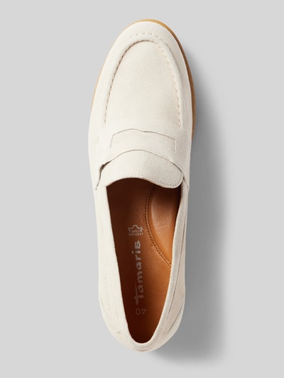 Peek & Cloppenburg TamarisLoafers Aus Leder In Unifarbenem Design In Taupe