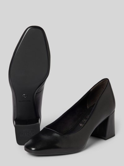 Peek & Cloppenburg TamarisPumps Aus Leder Mit Blockabsatz In Black