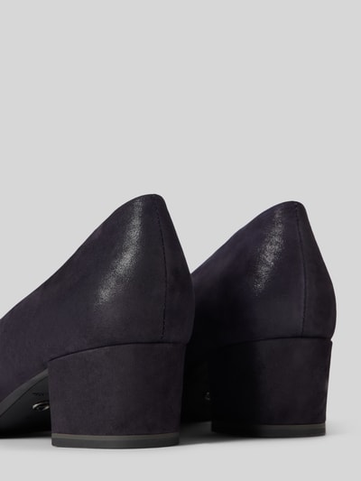 Peek & Cloppenburg TamarisPumps Aus Leder Mit Blockabsatz In Marine