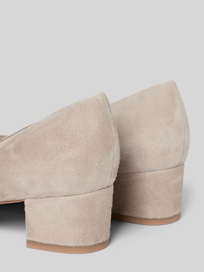 Peek & Cloppenburg TamarisPumps Aus Leder Mit Blockabsatz In Taupe