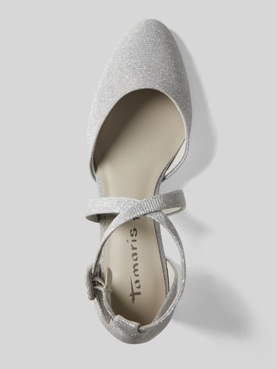 Peek & Cloppenburg TamarisPumps Mit Riemen Und Dornschließe In Silber
