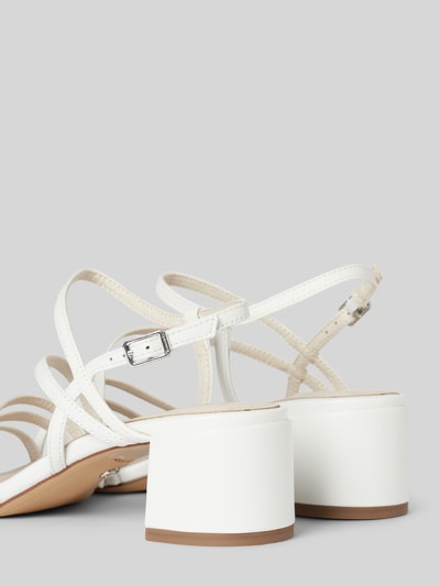 Peek & Cloppenburg TamarisSandalette Aus Leder Mit Blockabsatz In Weiss