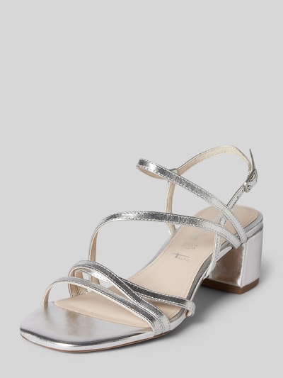 Peek & Cloppenburg TamarisSandalette aus Leder mit Dornschließe in silber