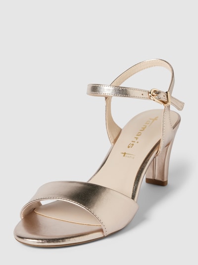 Peek & Cloppenburg TamarisSandalette mit breiter Schaftbrücke in gold